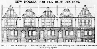 Architectural elevation of typical Chester Court houses