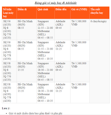 Vé máy bay đi Adelaide-Bảng giá Vé máy bay đi Adelaide