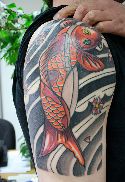 Trend Tattoo design 2012 Popular Koi Fish Sleeve Tattoos Designs