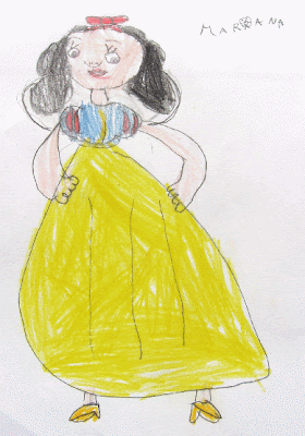 desenho Branca de Neve