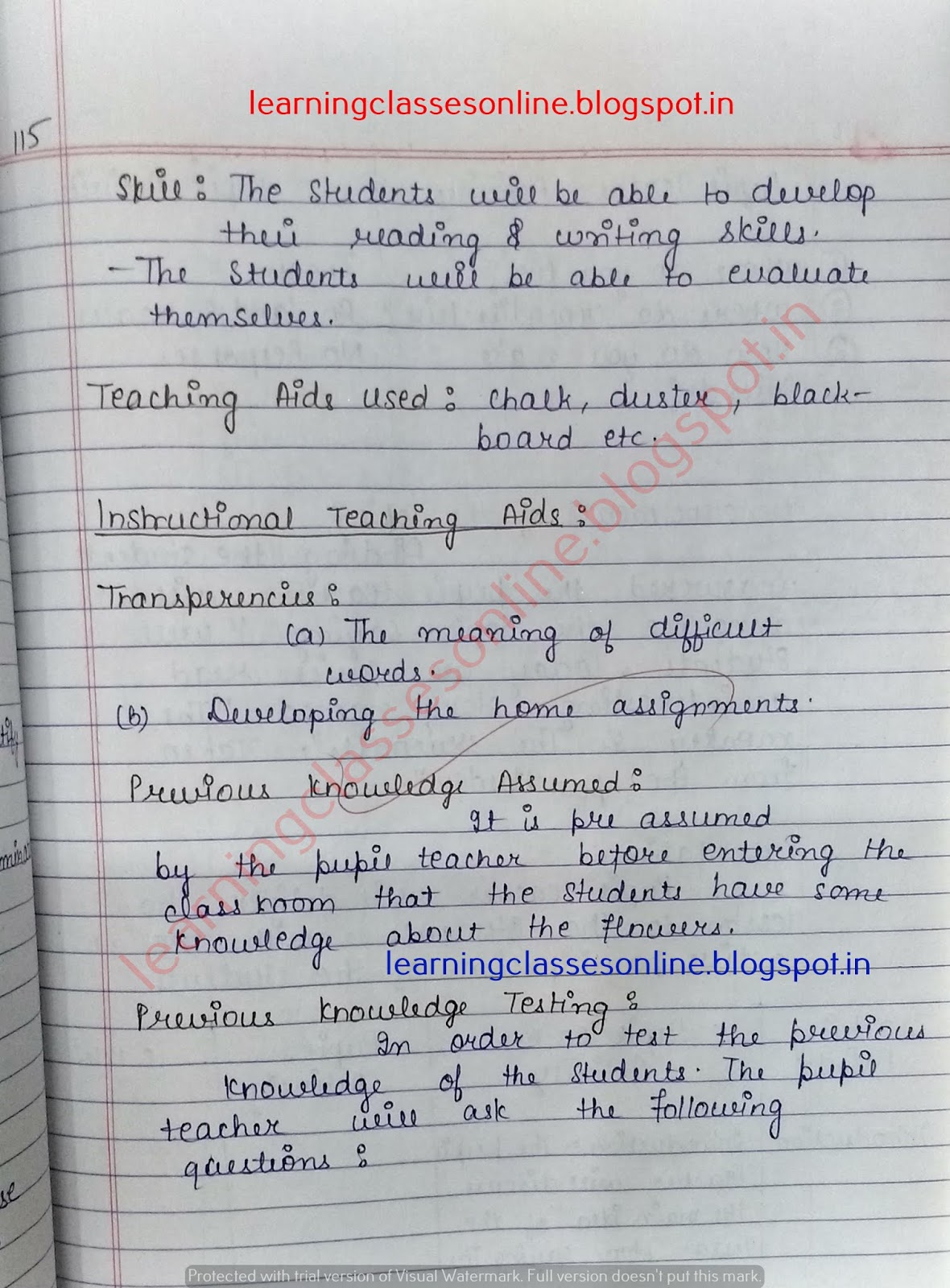 lesson plan in english grade 6,