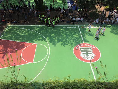 Branding lapangan sekolah santa maria