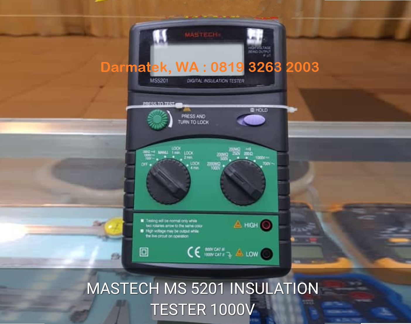 Darmatek Jual Mastech MS-5201 Digital Insulation Tester