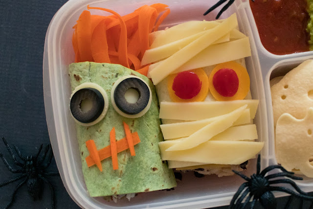 How to Make a Halloween Zombie and Mummy Wraps Lunch