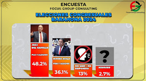 Encuesta Focus Group Consulting José del Castillo ganaría senaduría de Barahona con un 48.2%