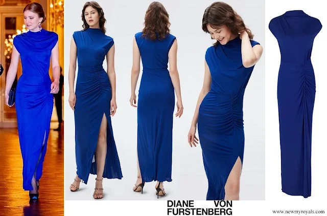 Crown Princess Elisabeth wore DIANE VON FURSTENBERG Apollo Maxi Dress