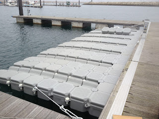 7 berth jetski dock at Weymouth Olympic regatta 2012