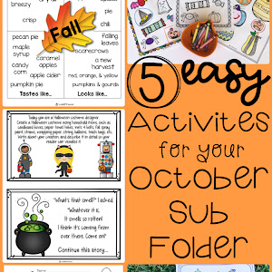 5 Easy Activities for your October Sub Folder