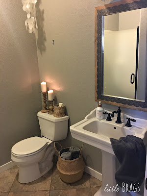  half bath powder room makeover