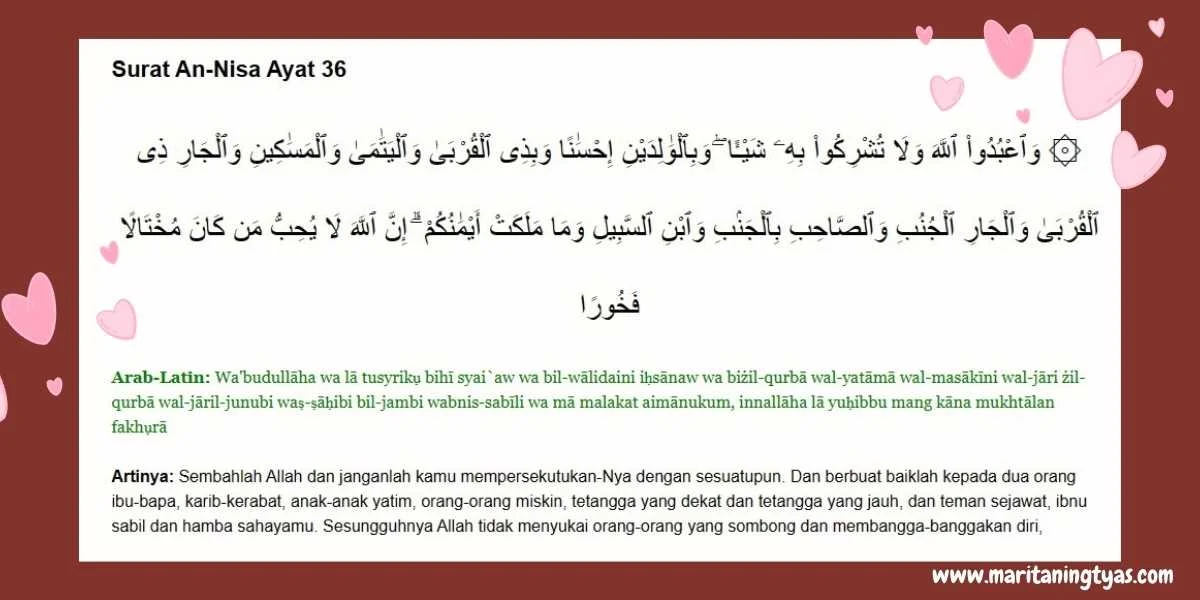 al quran surat an nisa ayat 36