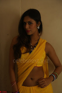 Nishigandha in Yellow backless Strapless Choli and Half Saree Spicy Pics 100.JPG