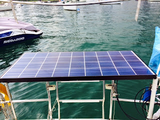 Photovoltaic Panel On Stern Pulpit