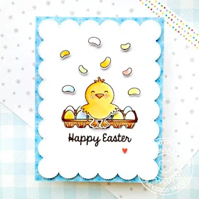 Sunny Studio Stamps: A Good Egg Frilly Frame Dies Easter Themed Card by Franci Vignoli 