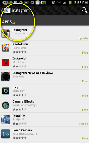 download instagram for android