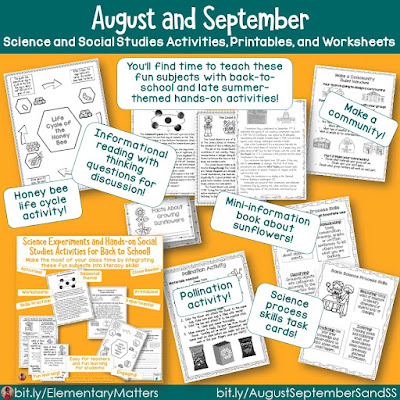 How to Squeeze in Science and Social Studies: Suggestions for primary grades to fit these important (and fun) subjects into the day with an overscheduled classroom.