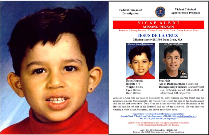 Sigue búsqueda de un niño de origen dominicano desaparecido hace 25 años en Massachusetts