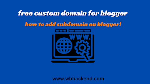 How to add subdomain on blogger | Free custom subdomain for blogger