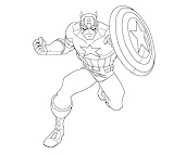 #6 Captain America Coloring Page