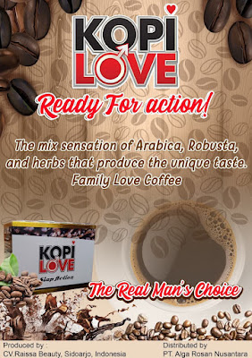 Kopi Love,Meningkatkan kesuburan pria,Meningkatkan stamina,Meningkatkan libido,Menjadikan ereksi lebih tahan lama,Mencegah ejakulasi dini,Menambah gairah,Mengobati impotensi