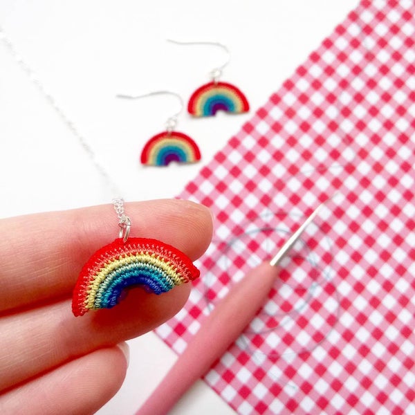 Micro Crochet Jewelry and Tutorials by SteffiGlaves / The Beading Gem