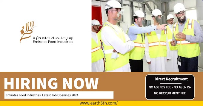 Emirates Food Industries: Latest Job Openings 2024