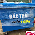 Thùng rác 1000 lít màu xanh dương