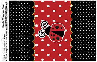 Ladybug Party Free Printable Candy Bar Labels.