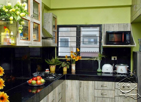 Pilihan Warna Cat  Dapur Modern Rumah Minimalis  Sederhana