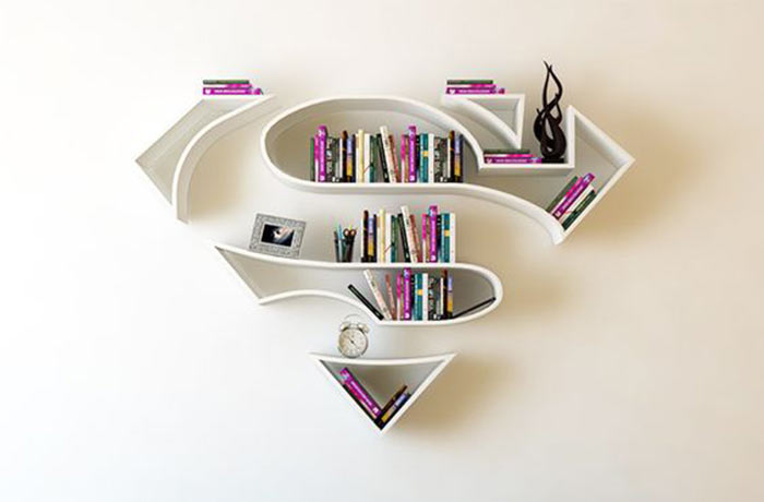 Desain Rak  Buku  Minimalis Nempel di Dinding  Paling Keren  