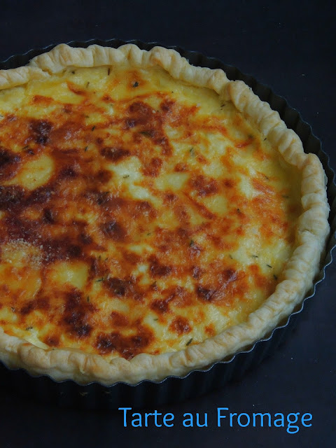 Tarte au fromage, French cheese tart