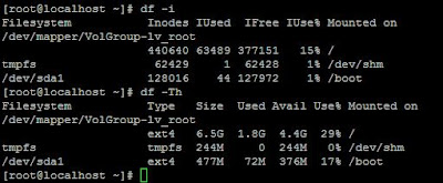 How to get  disk space usage  on CentOS and RHEL 6/7 using df command  step by step guide
