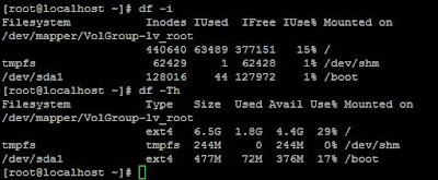 How to get  disk space usage  on CentOS and RHEL 6/7 using df command  step by step guide