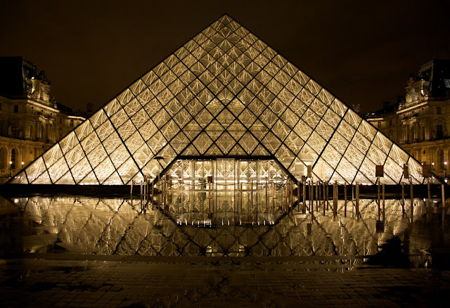 Louvre Pyramid in Paris