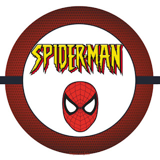 Toppers o Etiquetas de Spiderman para imprimir gratis.
