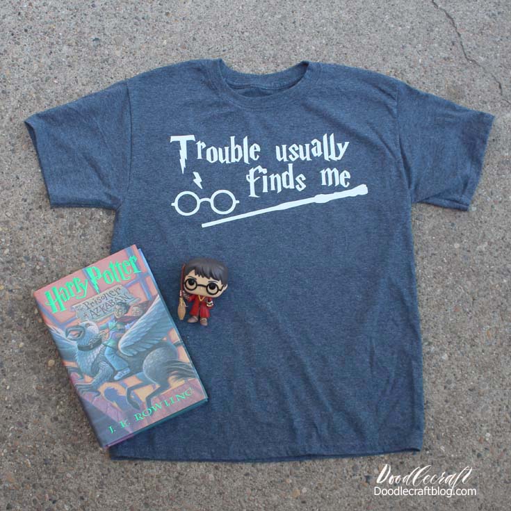 Download Trouble Usually Finds Me Harry Potter Funny Diy Shirt