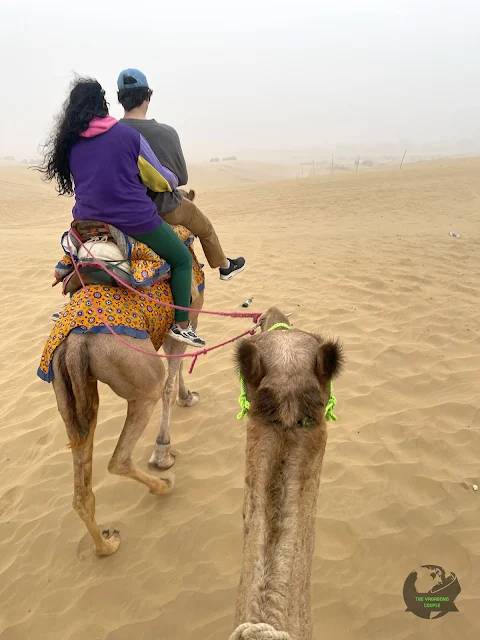 Camel Ride at Sam Sand Dunes of Thar Desert, Jaisalmer, Rajasthan, India