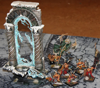 Age of Sigmar battle report: 'War of Storms' between Flesh-Eater Courts and Disciples of Tzeentch.