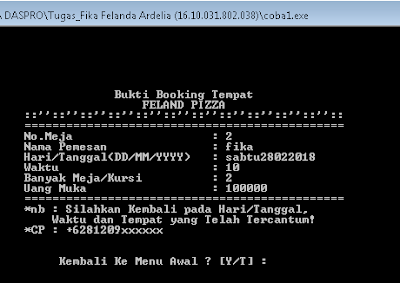 Membuat Program Layanan Pemesanan Pizza Bahasa Pemrograman C dan C++