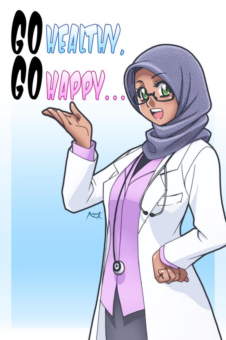 Kumpulan Gambar Kartun Muslimah Dokter Kantor Meme