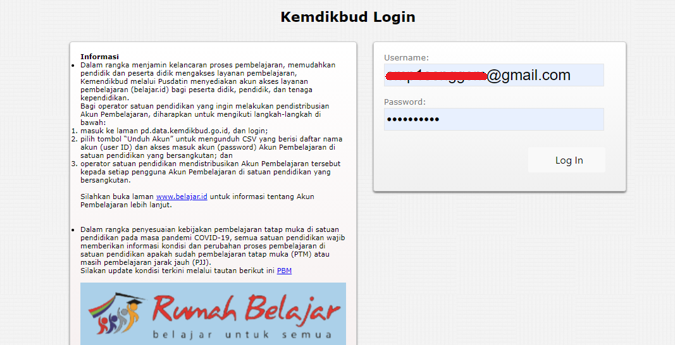 Login verval PD