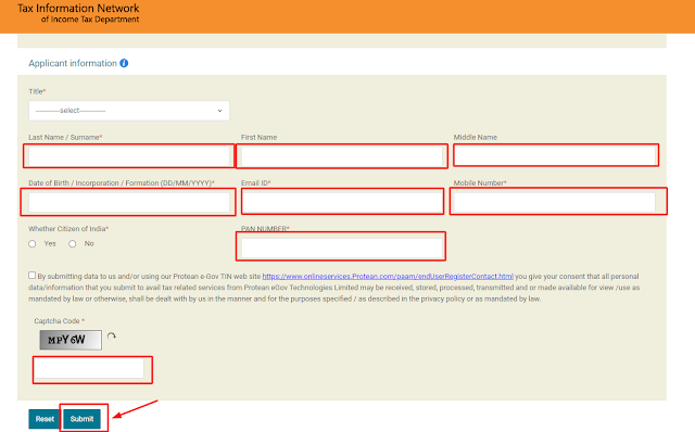 pan card correction online