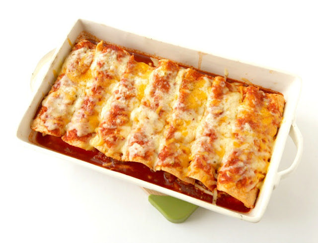 Chicken Enchiladas with Homemade Sauce