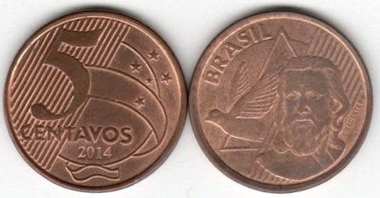 Moeda de 5 centavos, 2014