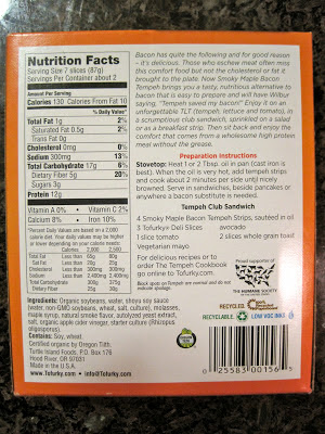 Vegan Tempeh Bacon Nutrition Facts