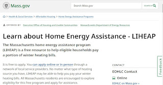 Low Income Home Energy Assistance Program's Winter Heating Season to Begin November 1