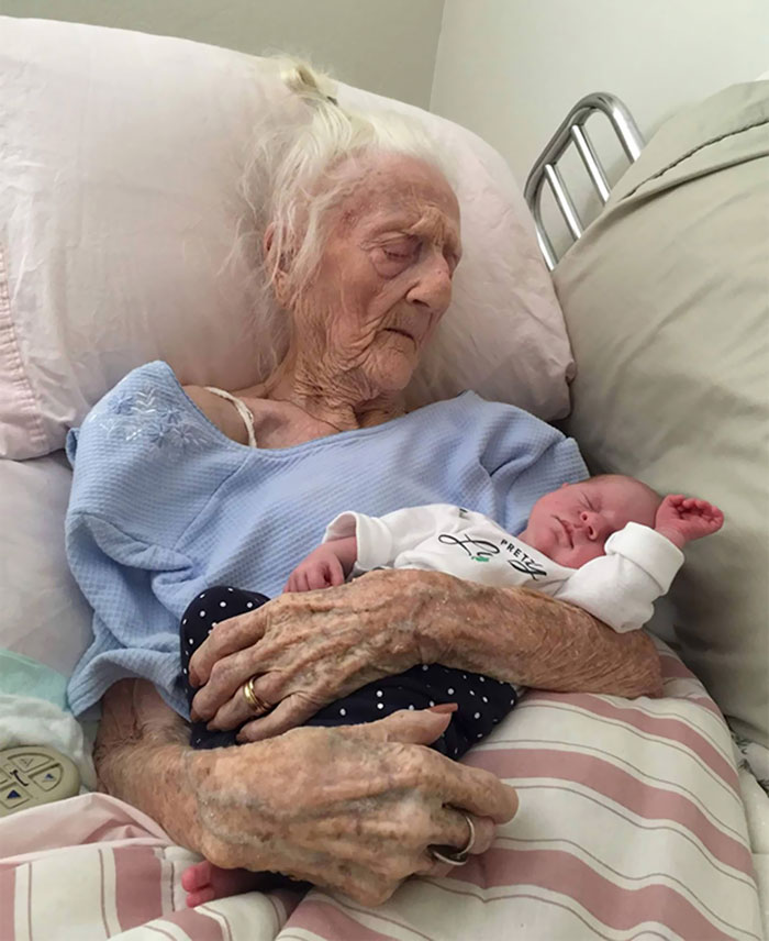 36 People's Heart-Breaking Last Wishes - 101-Year-Old Meets Newborn Great-Granddaughter Before Dying Days Later