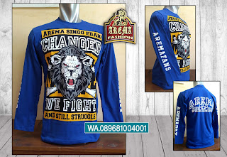 kaos arema, kaos arema lengan panjang, kaos arema terbaru, arema, aremania, aremanita