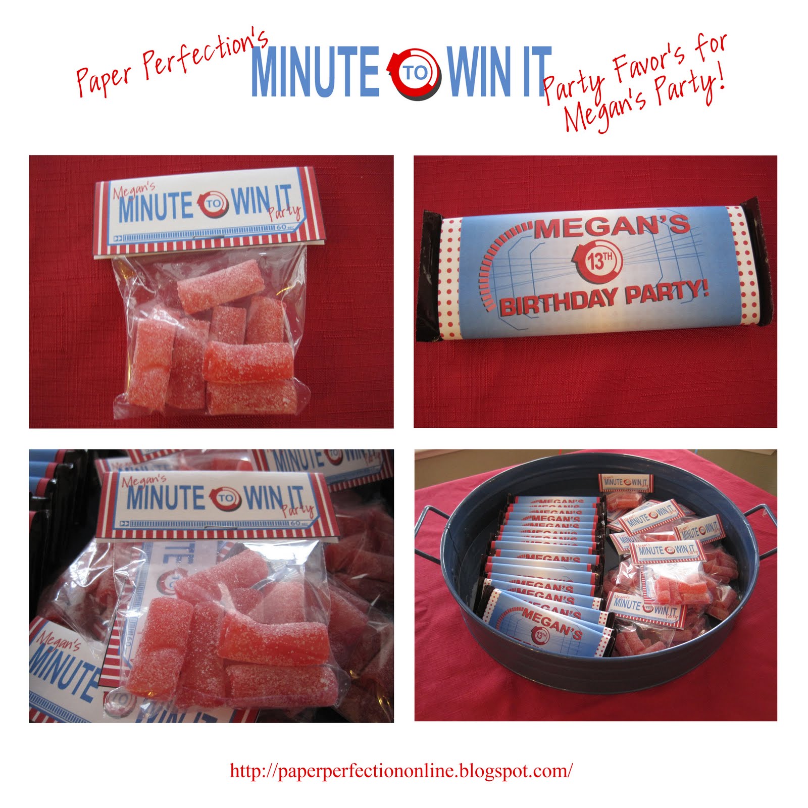 Paper Perfection Minute To Win It Party Decorations Favors And Blueprint Cards