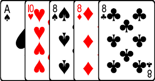 three of a kind poker, three of a kind, poker online, kartu kembar tiga