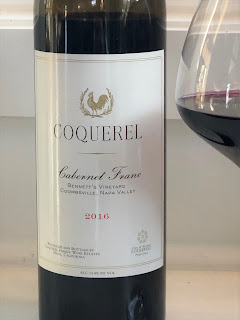 2016 Coquerel Cabernet Franc Bennett's Vineyard label